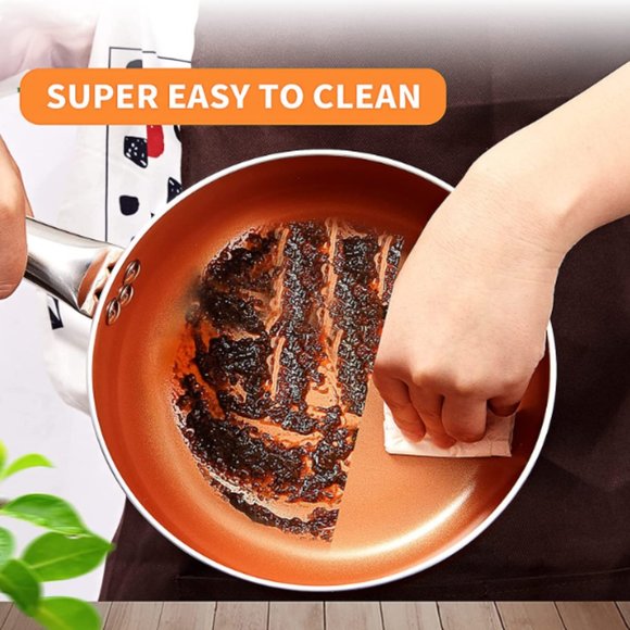 4 pcs - Nonstick Cooking Sauce Pan Set w/ Lids (1.5Qt & 2Qt) (Orange) - Picture 7 of 15